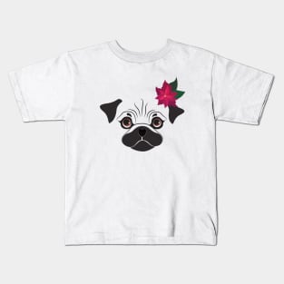 Pug, cute dog Kids T-Shirt